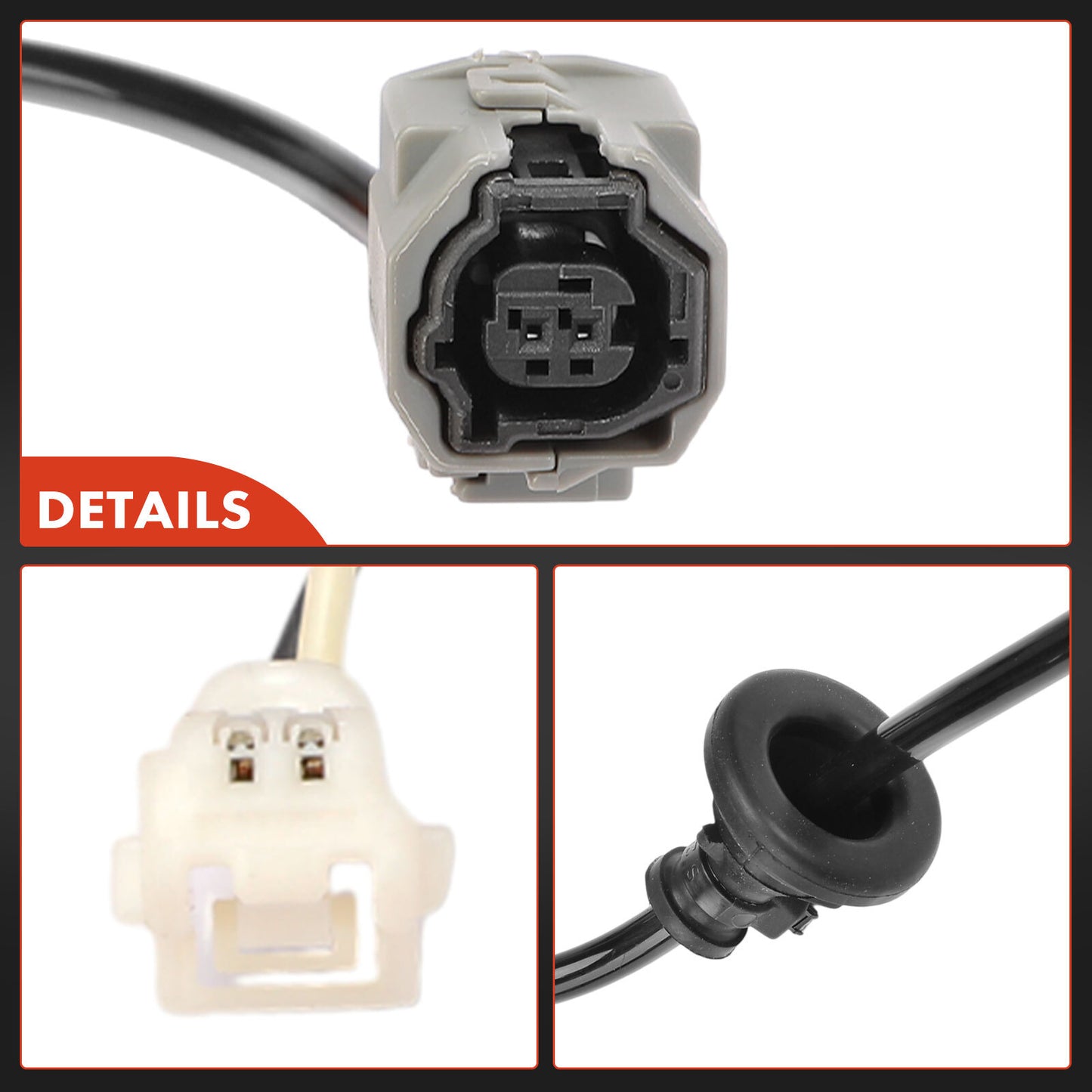 Rear Left and Right ABS Wheel Speed Sensor Wire Harness for Toyota Yaris Prius C