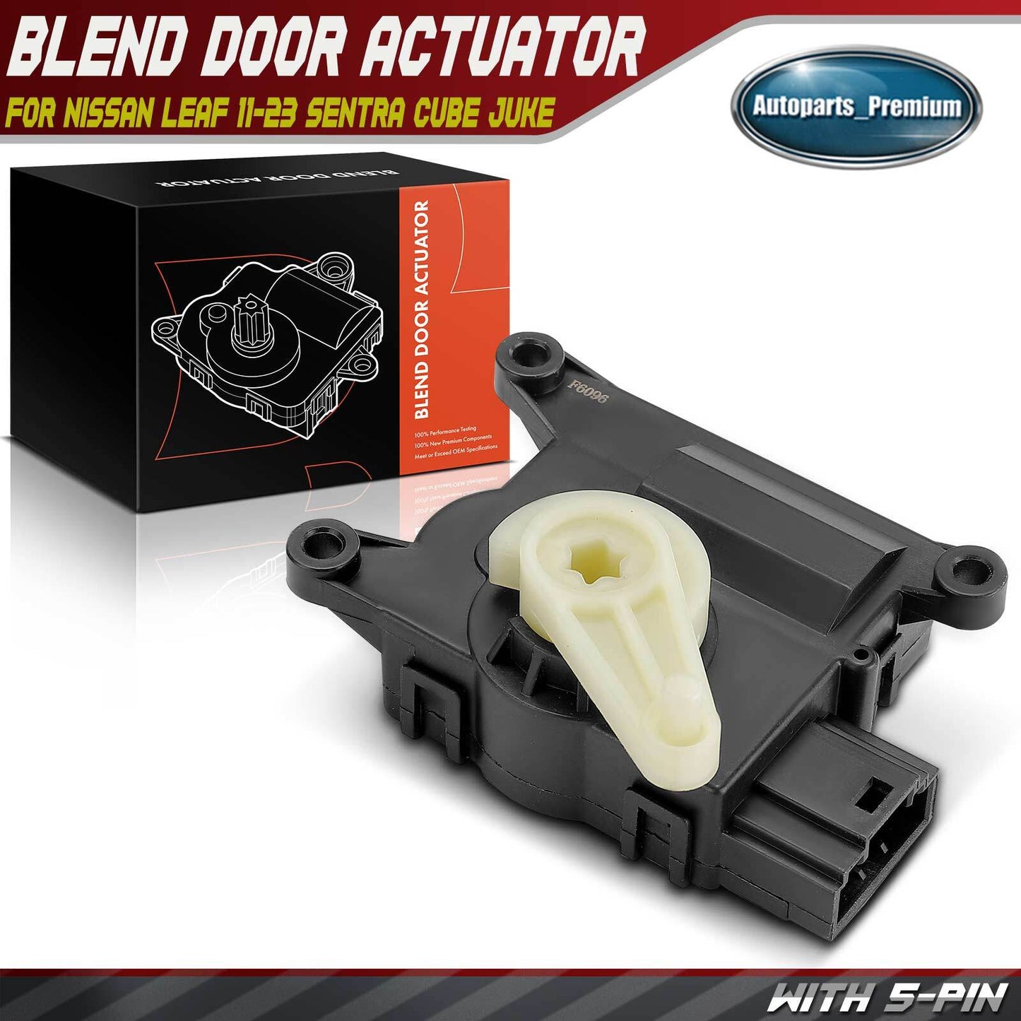 HVAC Blend Door Actuator for Nissan LEAF 11-23 Sentra Cube Juke Recirculation