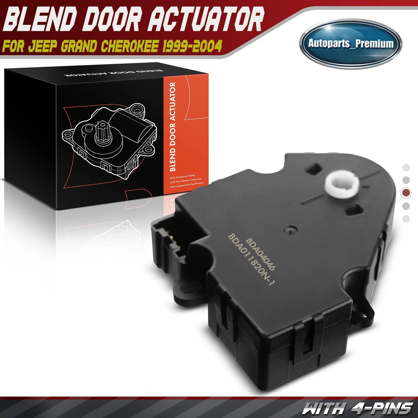HVAC Heater A/C Blend Door Actuator for Jeep Grand Cherokee 1999-2004 5012750AA