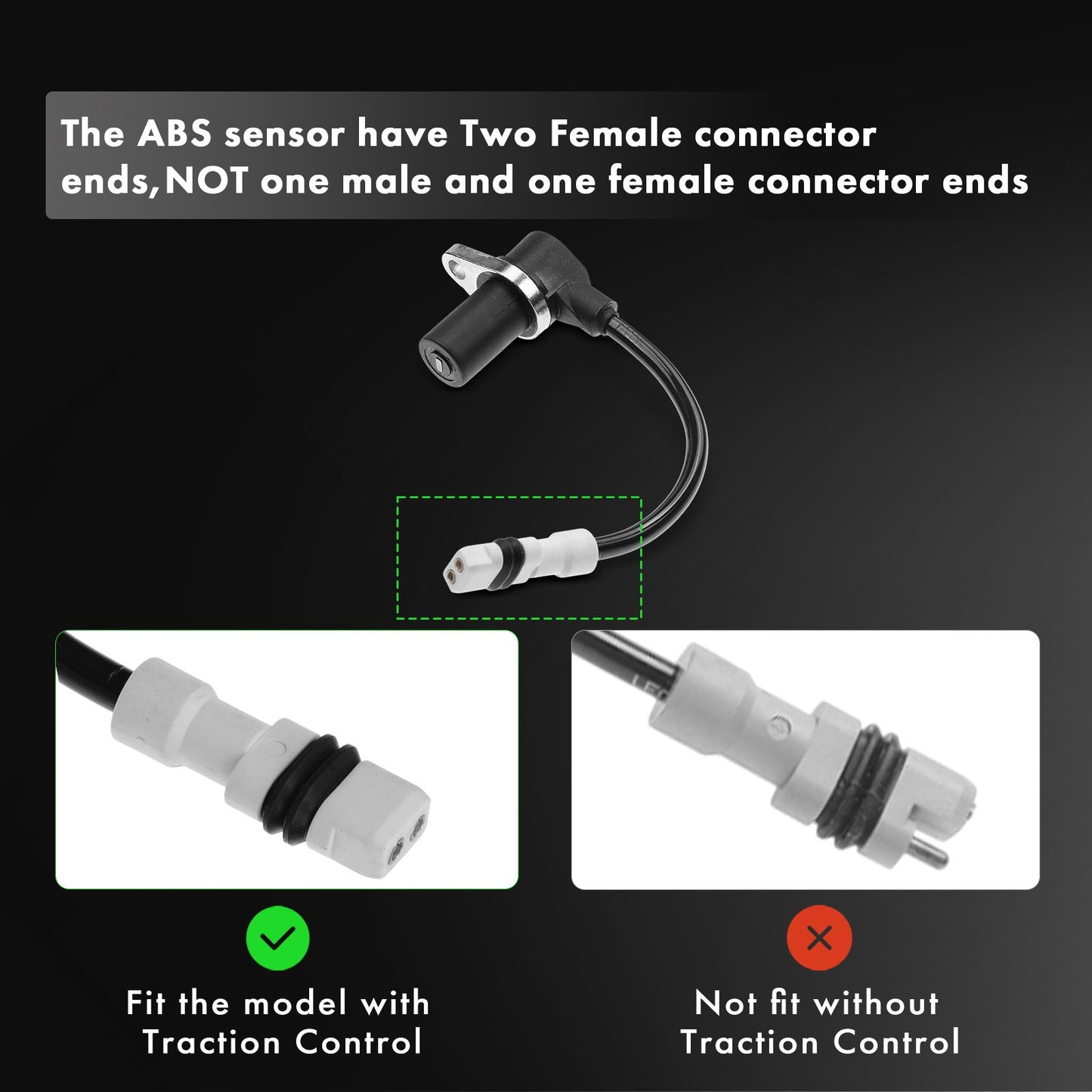 4x Front & Rear ABS Wheel Speed Sensor for Porsche 911 1999-2005 Boxster 97-04