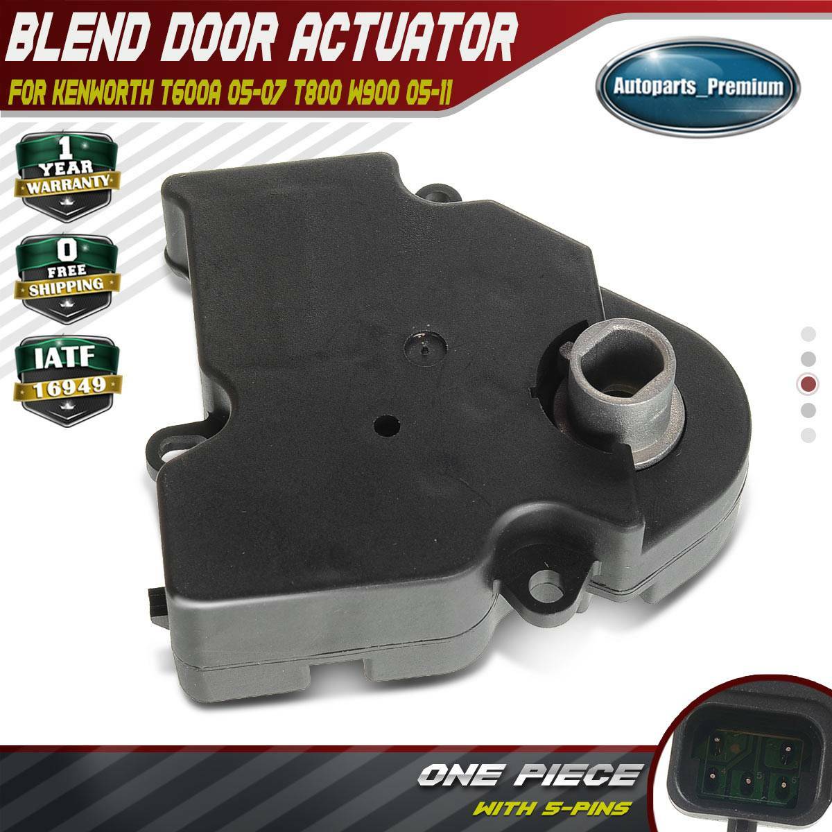 Heater Water Shut-Off Valve Actuator for Kenworth T600A 05-07 T800 W900 05-11