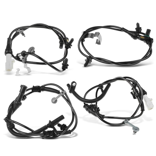 4x Front & Rear ABS Wheel Speed Sensor for Ford Edge Lincoln MKX 2009-2010 2Pins