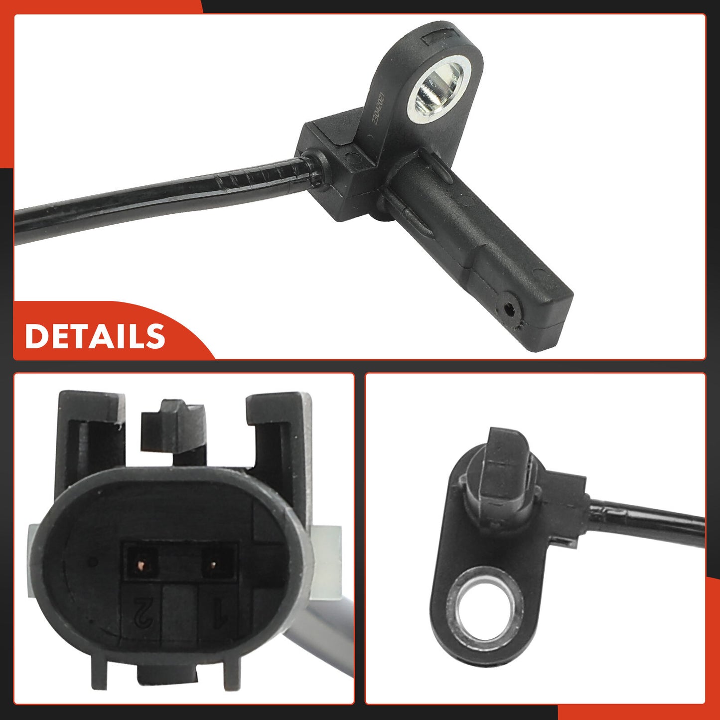 Front Driver or Passenger ABS Wheel Speed Sensor for Fiat 500 12-19 68073058AB