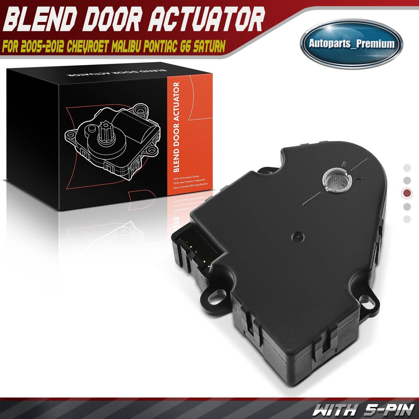HVAC Heater Blend Air Door Actuator for Chevrolet Malibu Pontiac Saturn 05-12