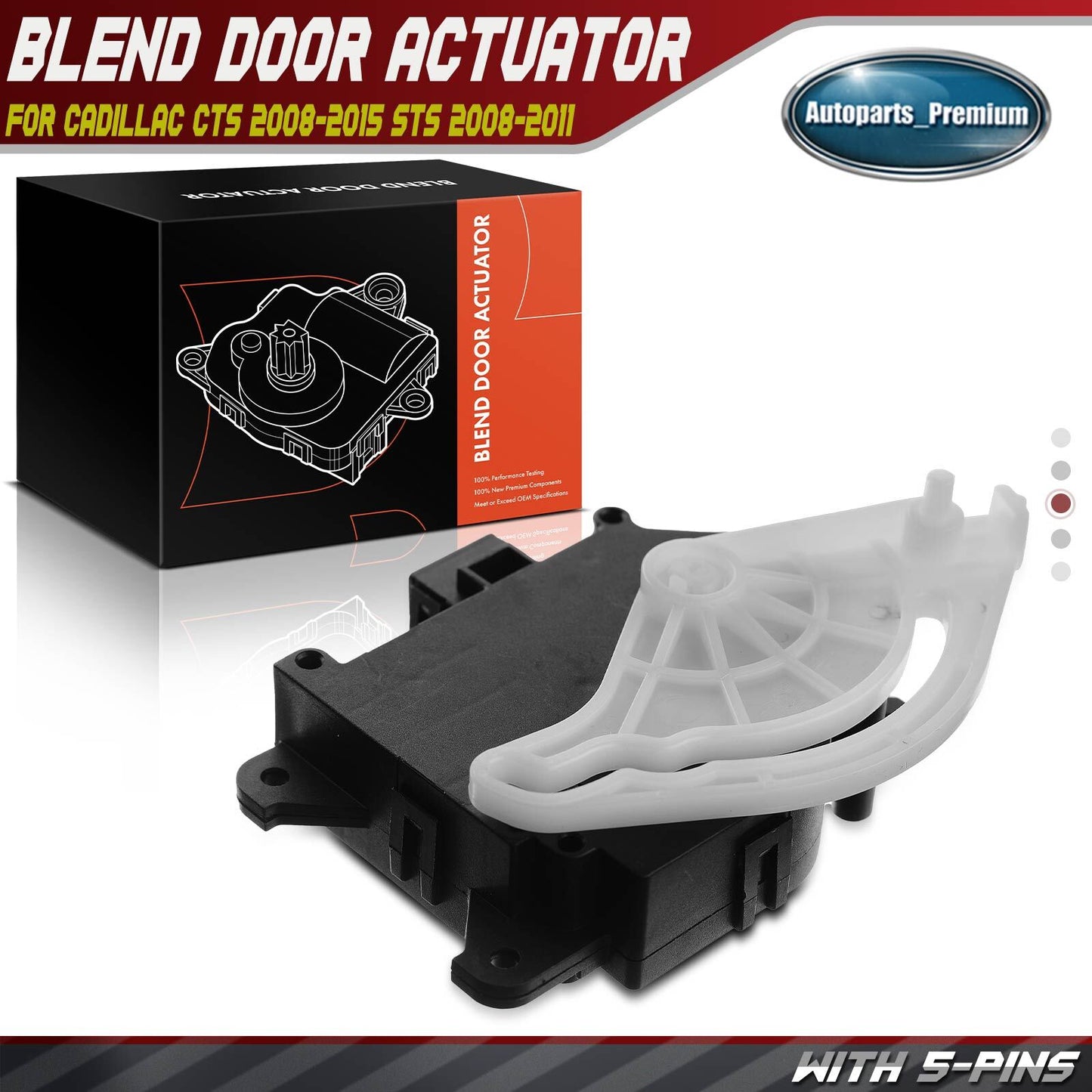 HVAC A/C Heater Blend Air Door Actuator for Cadillac CTS 08-15 STS 08-11 Main