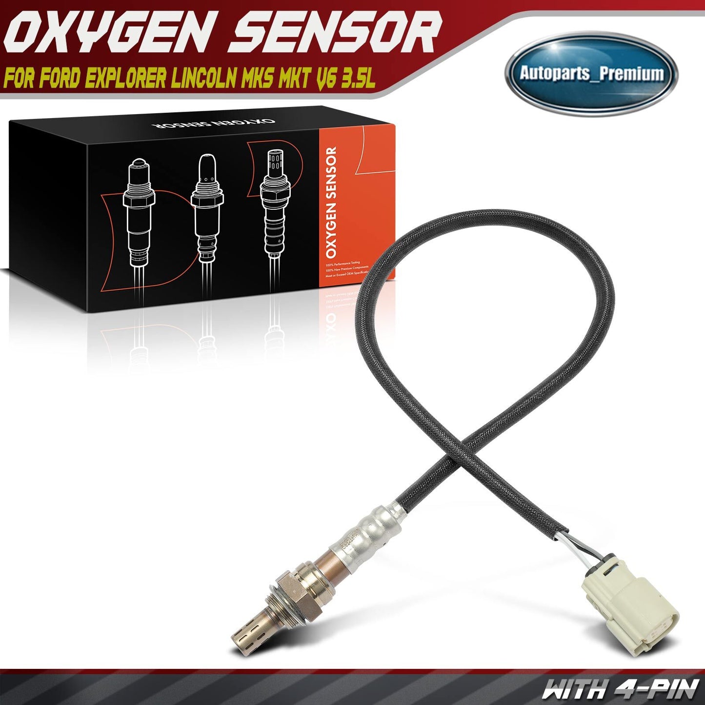 Downstream Rear O2 Oxygen Sensor for Ford Explorer Flex Taurus Lincoln MKS MKT