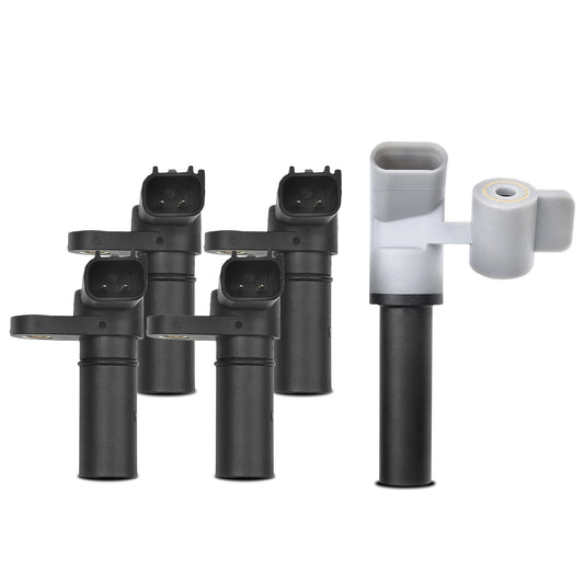 4x Camshaft & 1x Crankshaft Position Sensor for Ford Flex 2013 V6 3.5L Naturally
