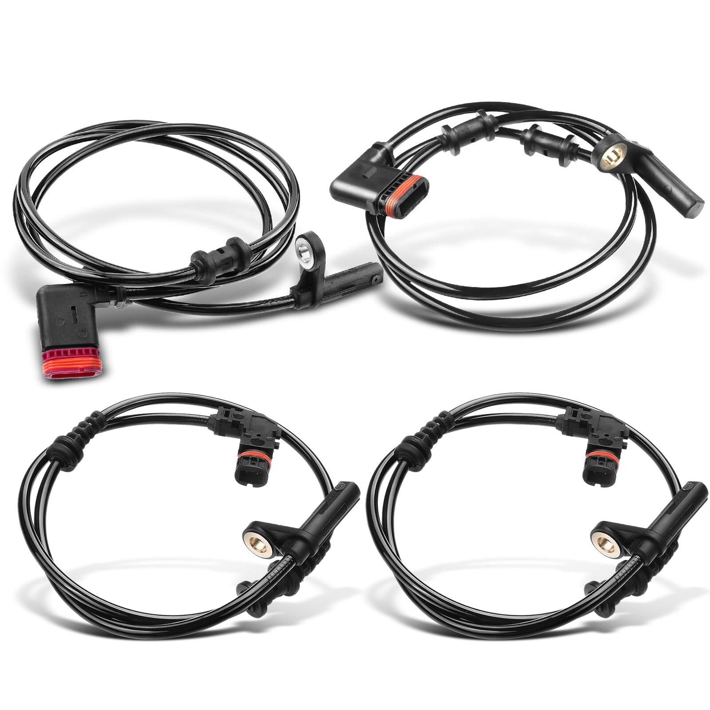 4x Front & Rear ABS Wheel Speed Sensors for Mercedes-Benz SLK250 SLK300 SLK350