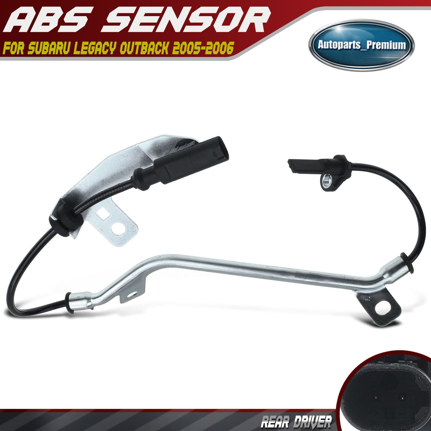 1Pc Rear Left Driver ABS Wheel Speed Sensor for Subaru Legacy Outback 2005-2006