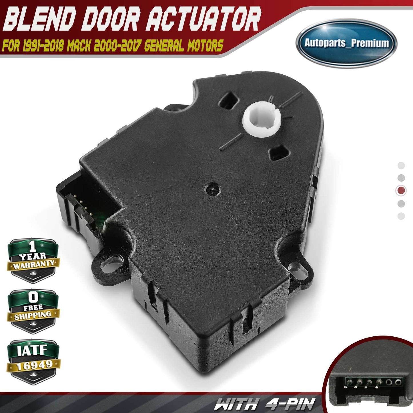 Air Vent Blend Door Lever Actuator for Buick Cadillac Chevrolet GMC Pontiac Mack