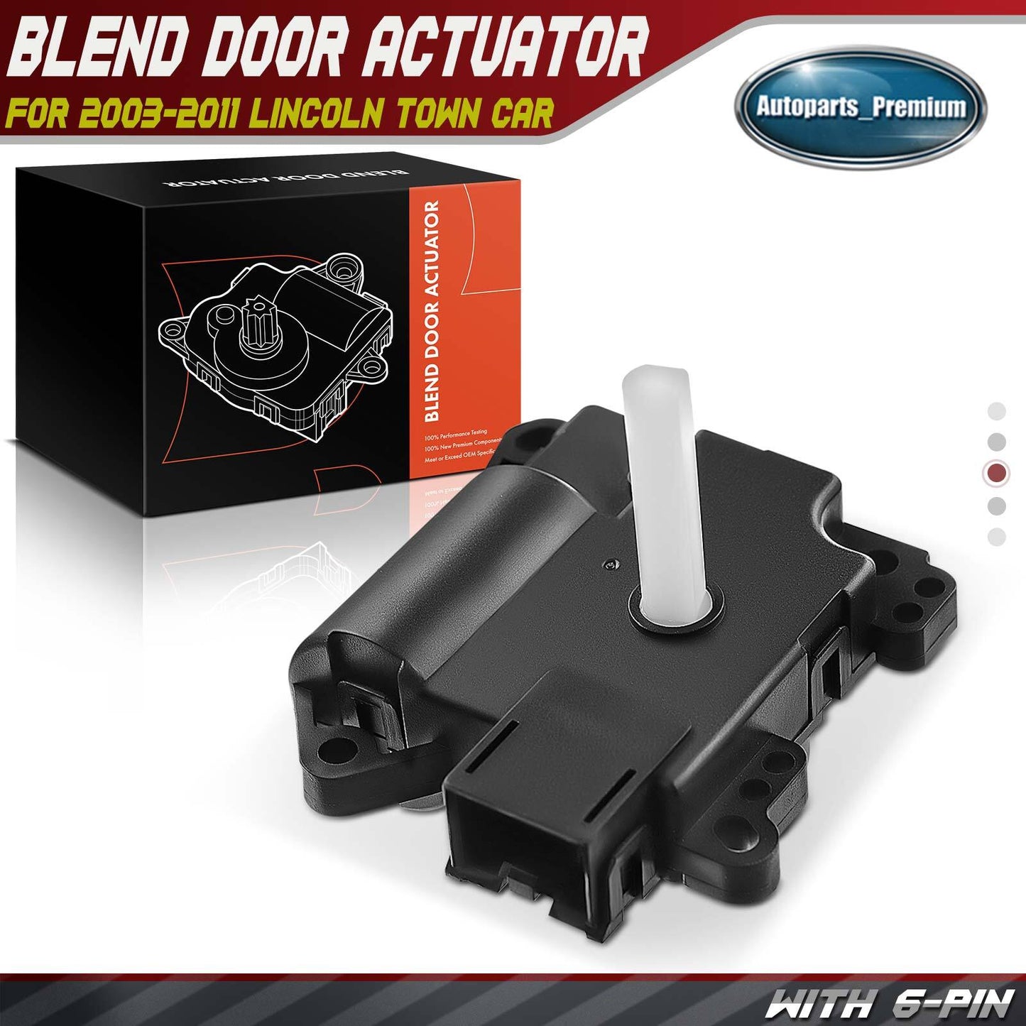 HVAC Heater A/C Blend Air Door Actuator for Lincoln Town Car 2003-2011 V8 4.6L