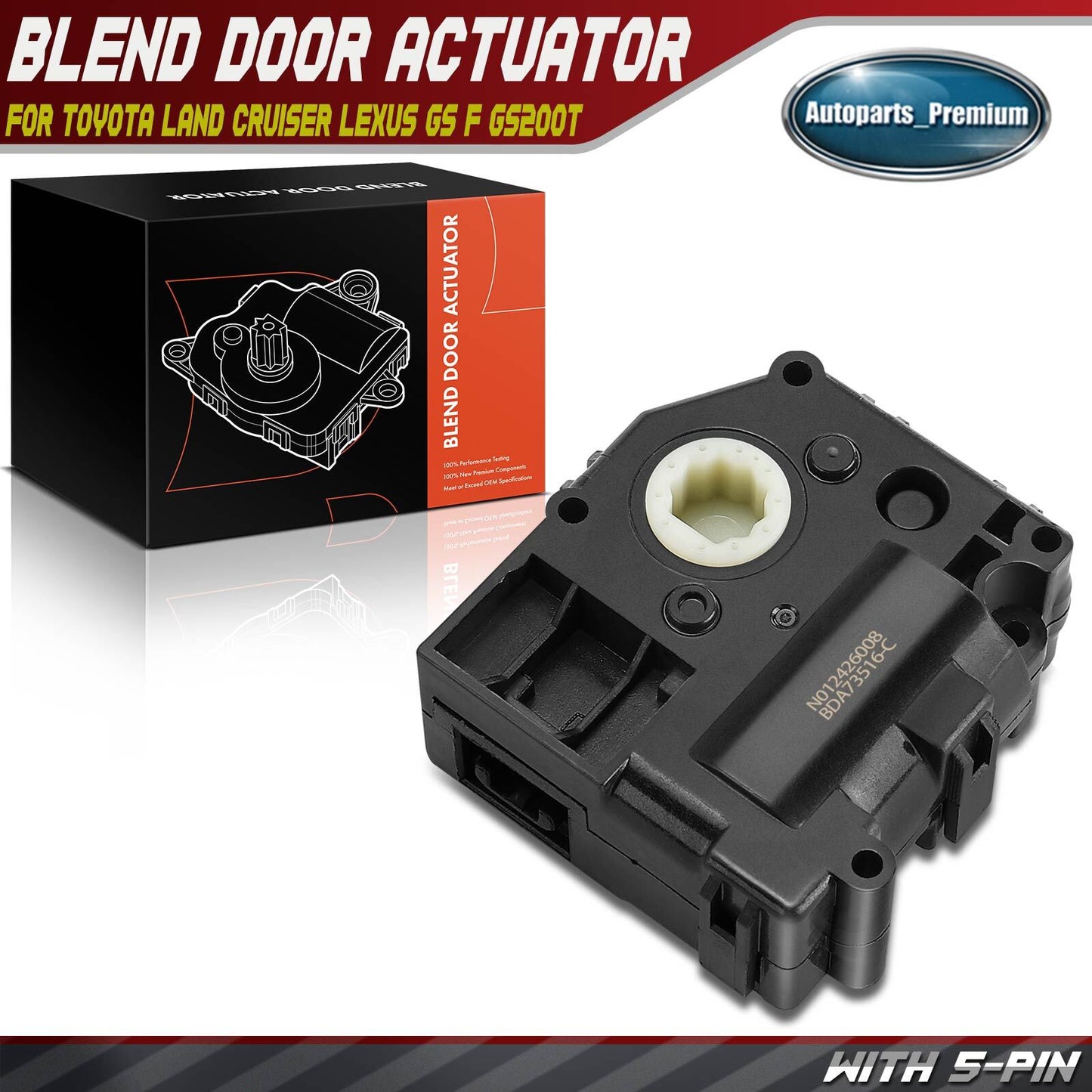 HVAC Blend Door Actuator for Lexus CT200h LX570 GS450h RC300 Toyota Land Cruiser