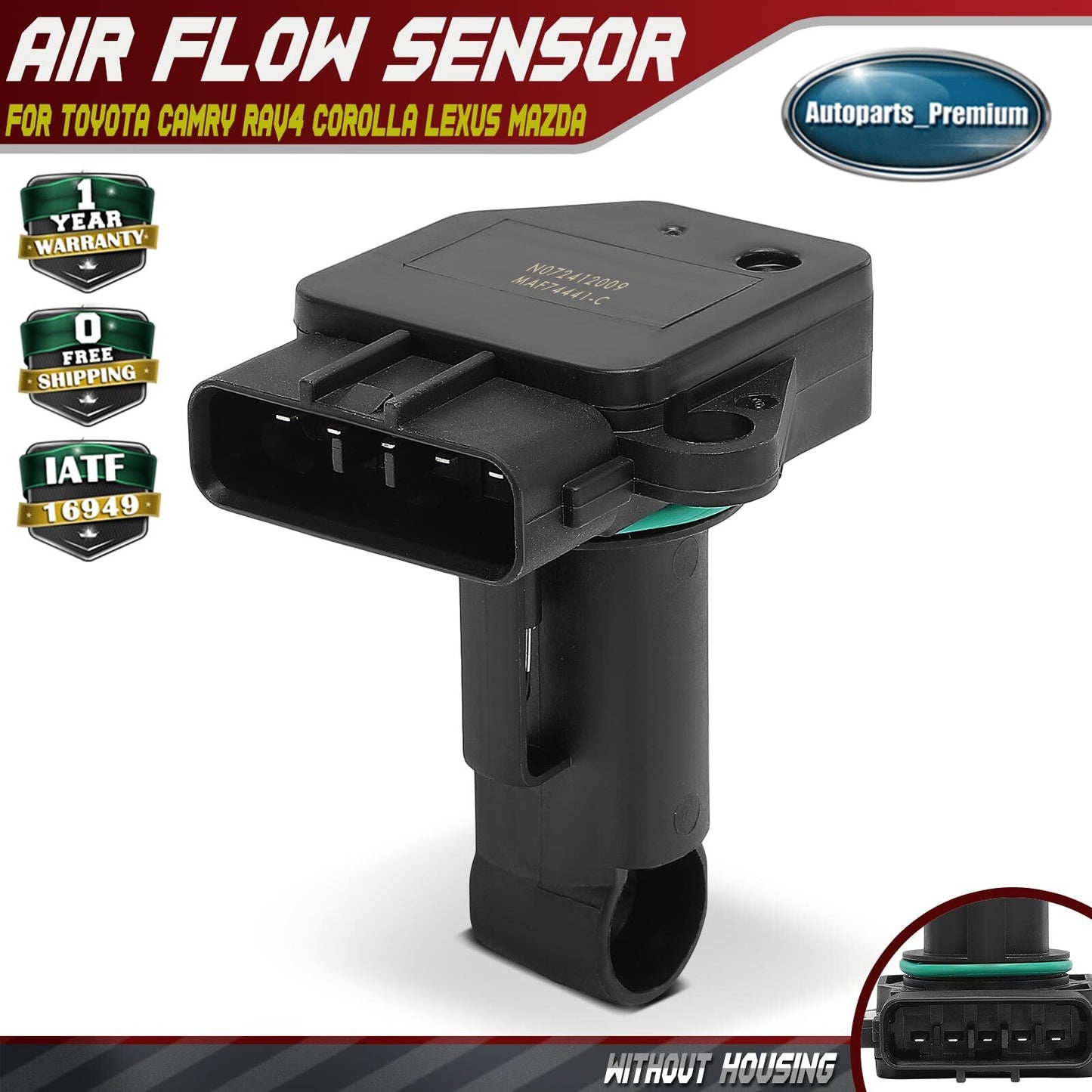 Mass Air Flow Sensor for Toyota Camry 2002-2006 RAV4 01-05 Corolla Lexus Mazda