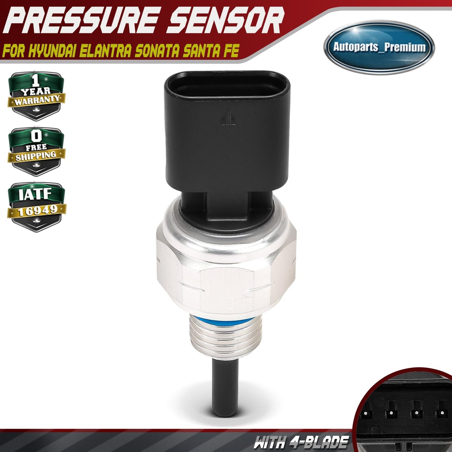 Power Steering Pressure Sensor for Hyundai Elantra Sonata Santa Fe Genesis G80