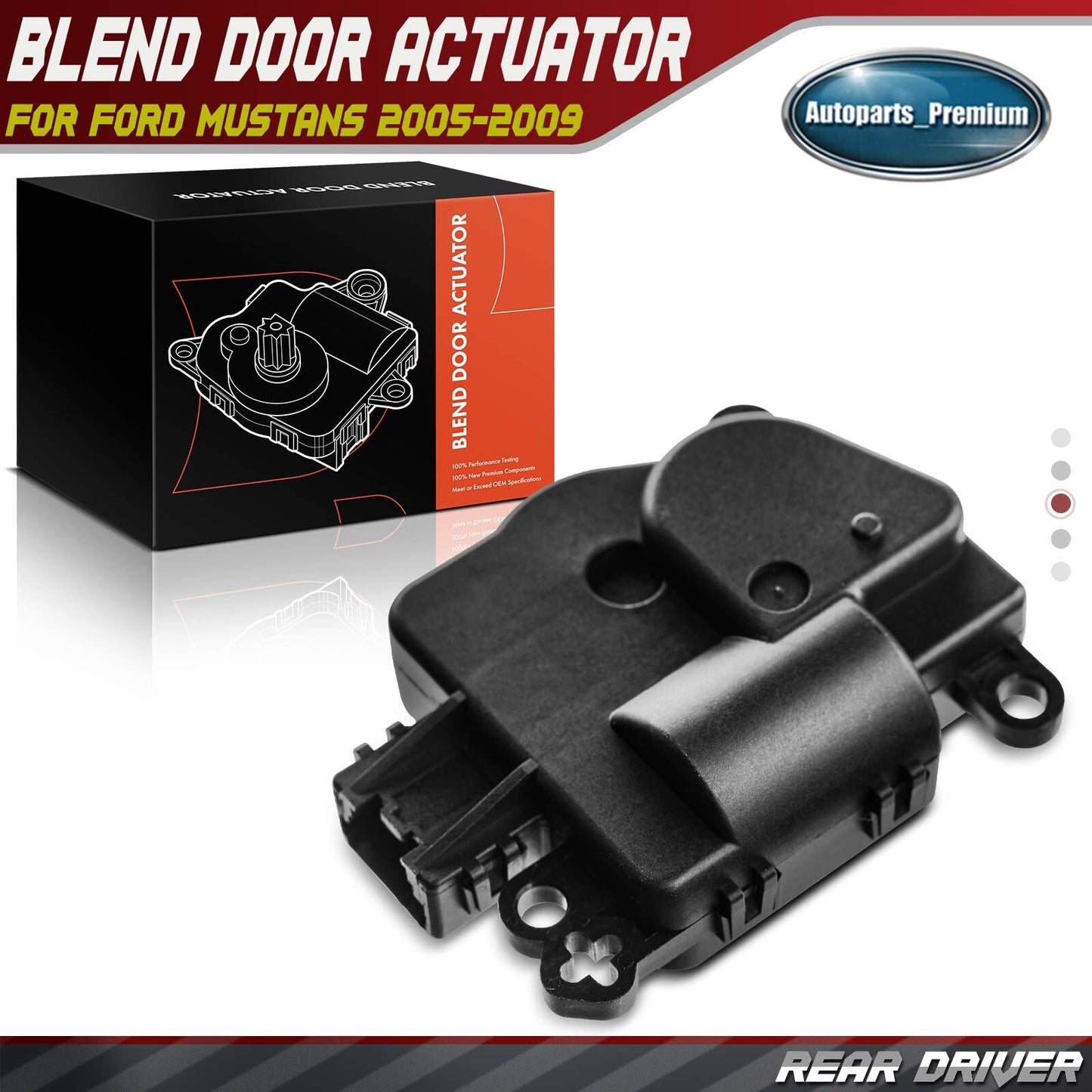 HVAC Heater Blend Boor Actuator for Ford Mustang 2005-2009 6R3Z19E616A Air Inlet
