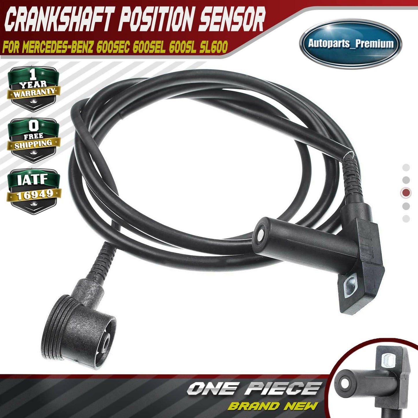 Engine Crankshaft Position Sensor for Mercedes-Benz 600SEC 600SEL 600SL SL600