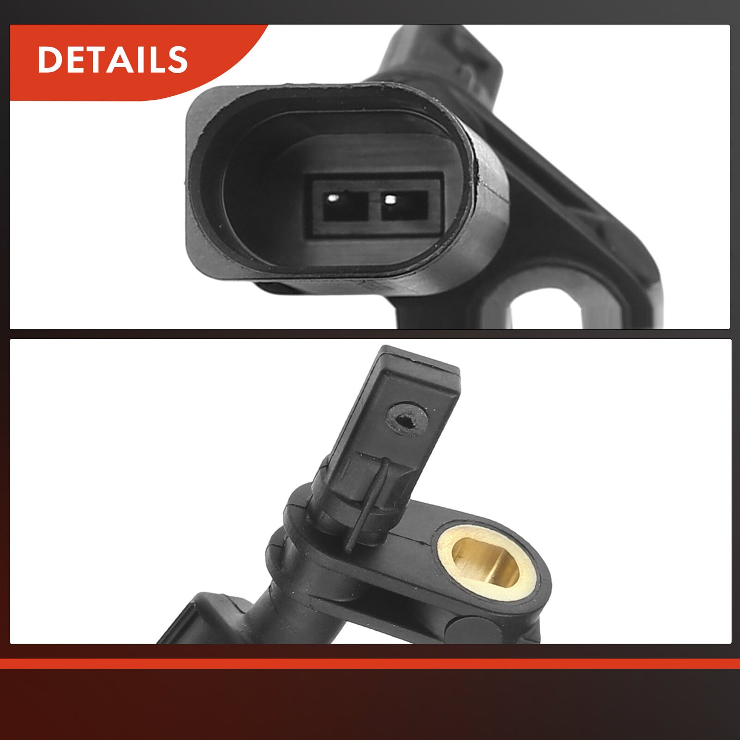 2x Front LH & RH ABS Wheel Speed Sensor for Audi A3 Q3 S3 VW Golf Jetta Tiguan