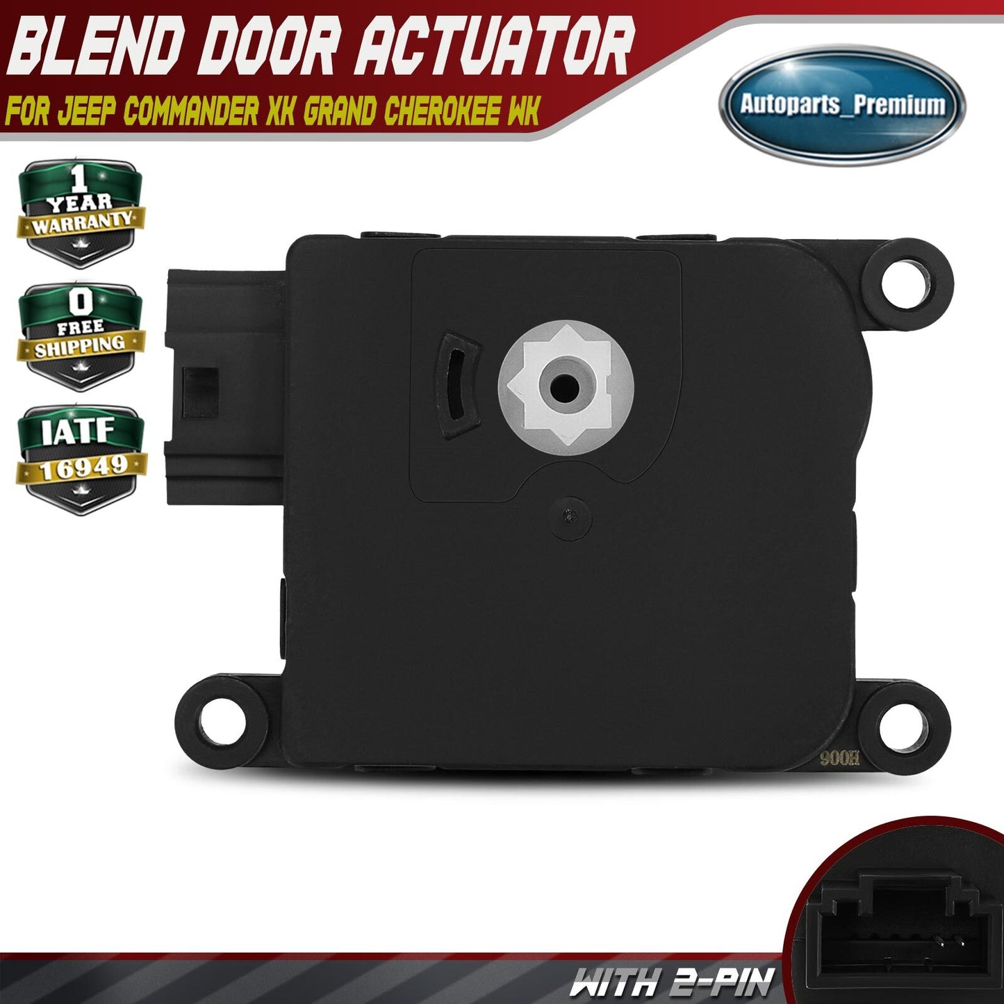 HVAC Blend Door Actuator for Jeep Commander XK 2006-2010 Grand Cherokee WK 05-10
