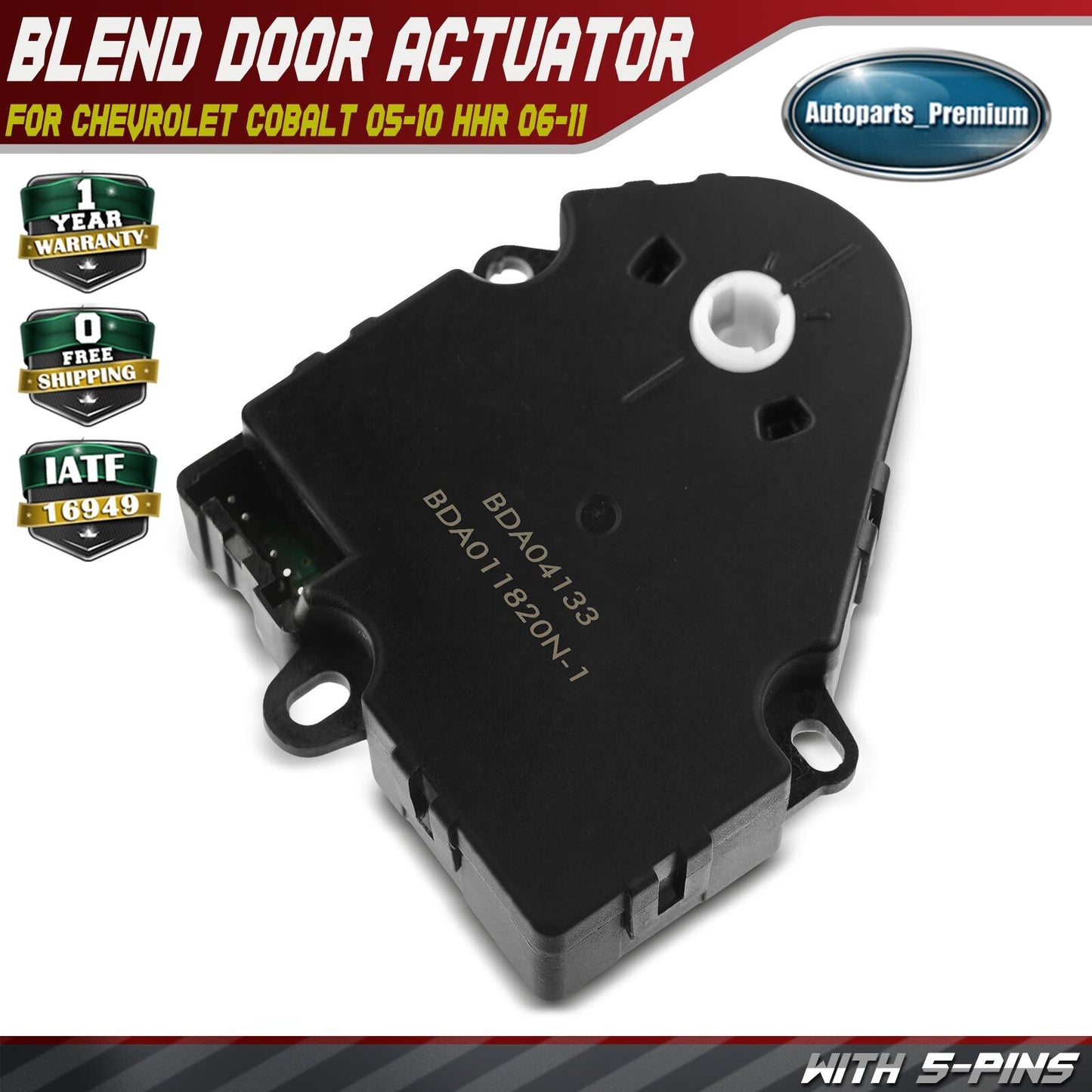 HVAC Heater Blend Door Actuator for Chevrolet Cobalt 2005-2010 HHR Pontiac G5