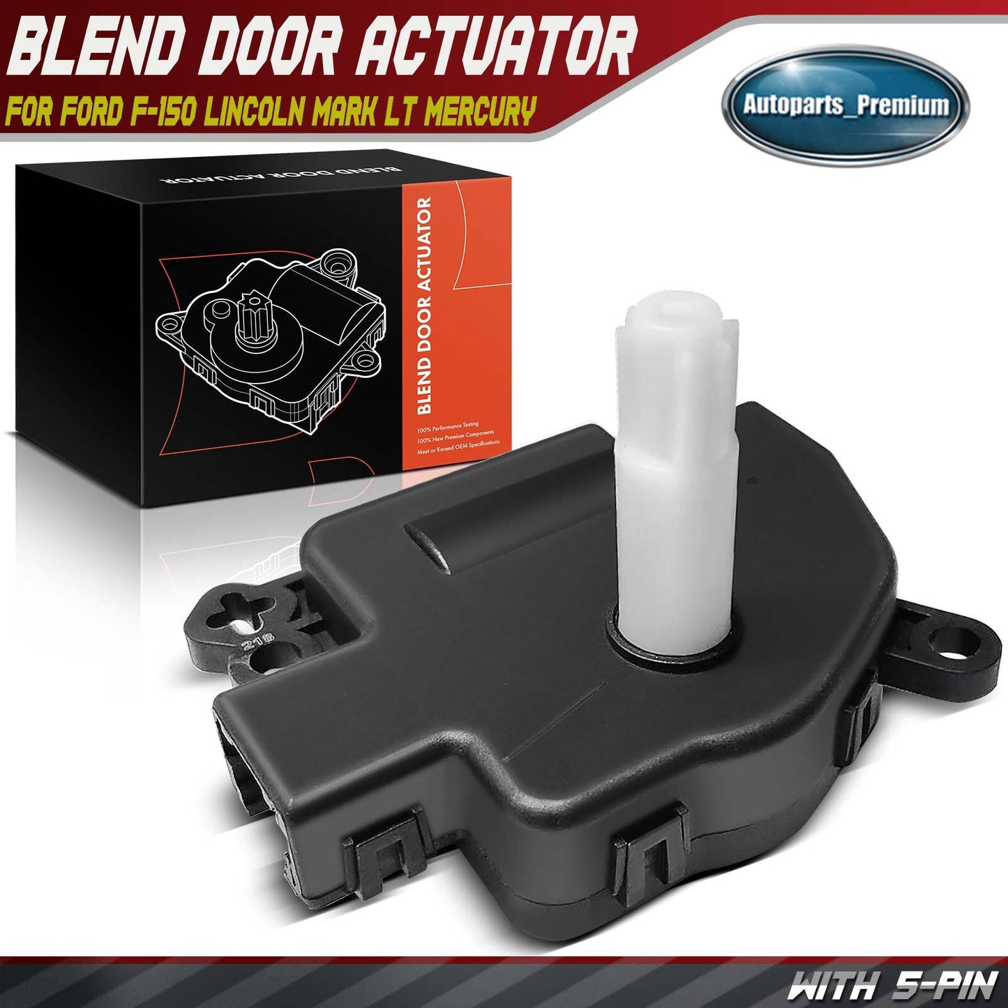 HVAC A/C Heater Blend Air Door Actuator for Ford F-150 Lincoln Mercury 2004-2008