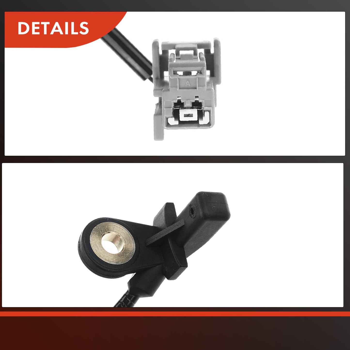2Pcs Rear Side ABS Wheel Speed Sensor for Volvo S60 2001-2009 S80 99-06 V70 XC70