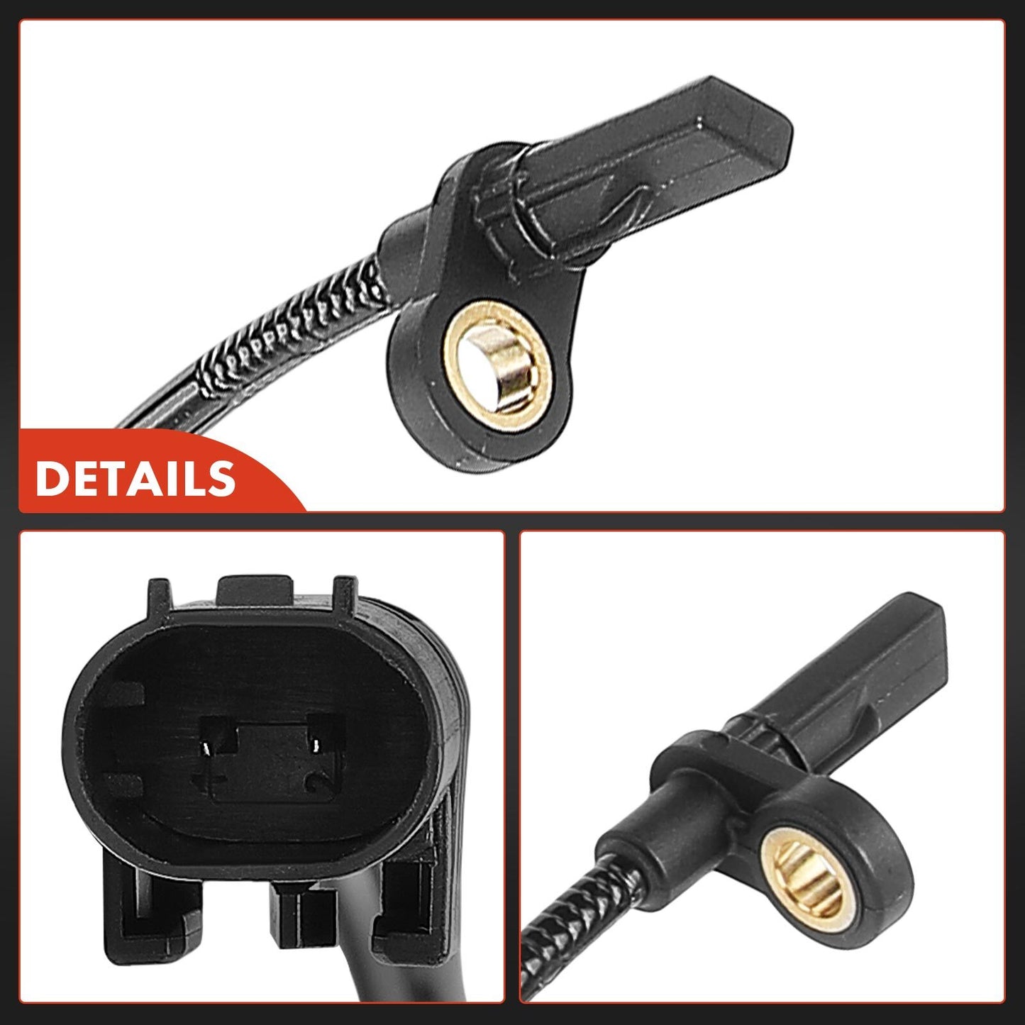 4x Front & Rear ABS Wheel Speed Sensor for Mercedes-Benz X166 GL350 W166 ML350