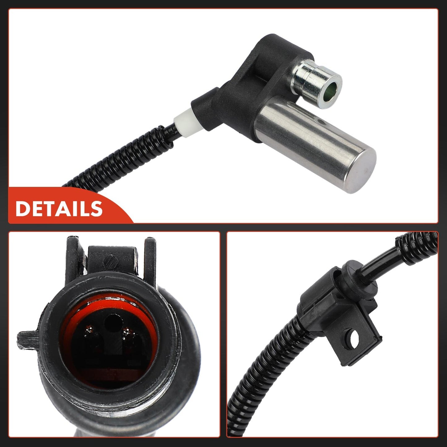 2Pcs Front Driver & Passenger ABS Wheel Speed Sensor for Ford Bronco 1993-1996