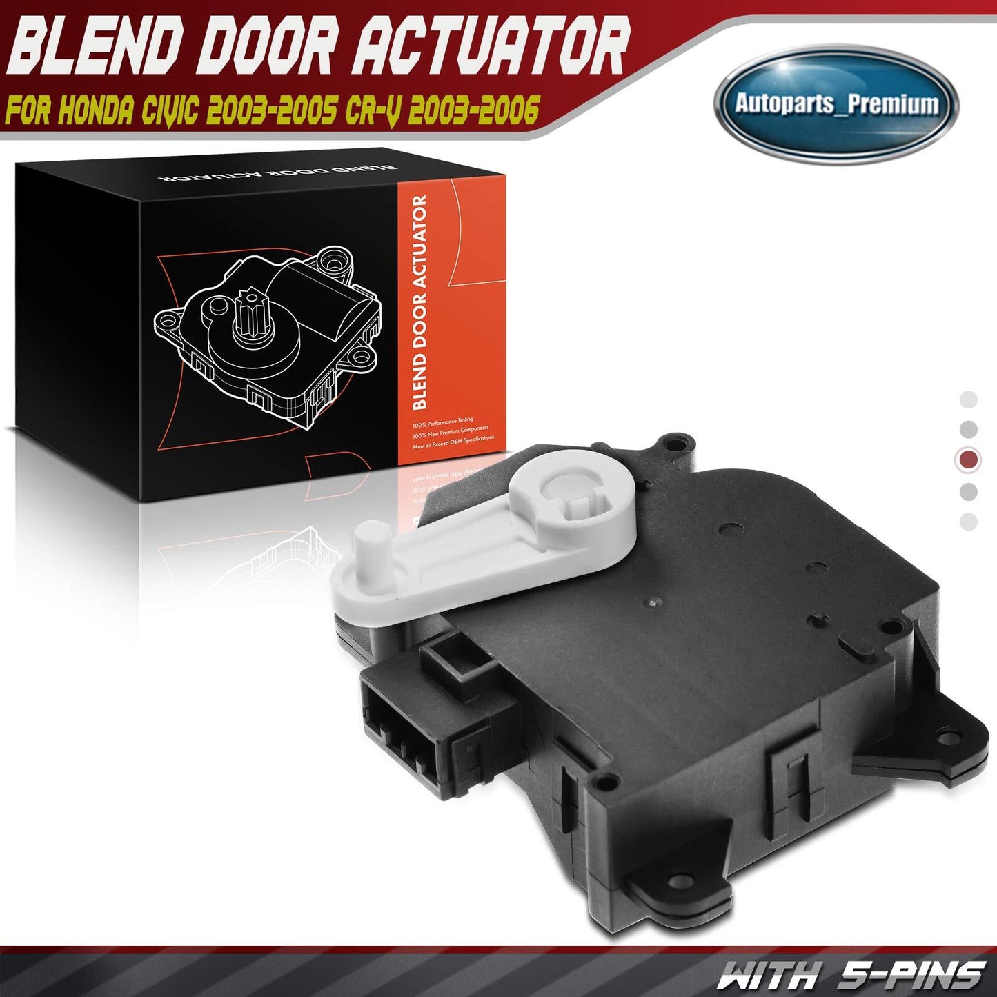 Blend Door Actuator for Honda Civic 2003-2005 CR-V 2003-2006 Main 79160S5AA01