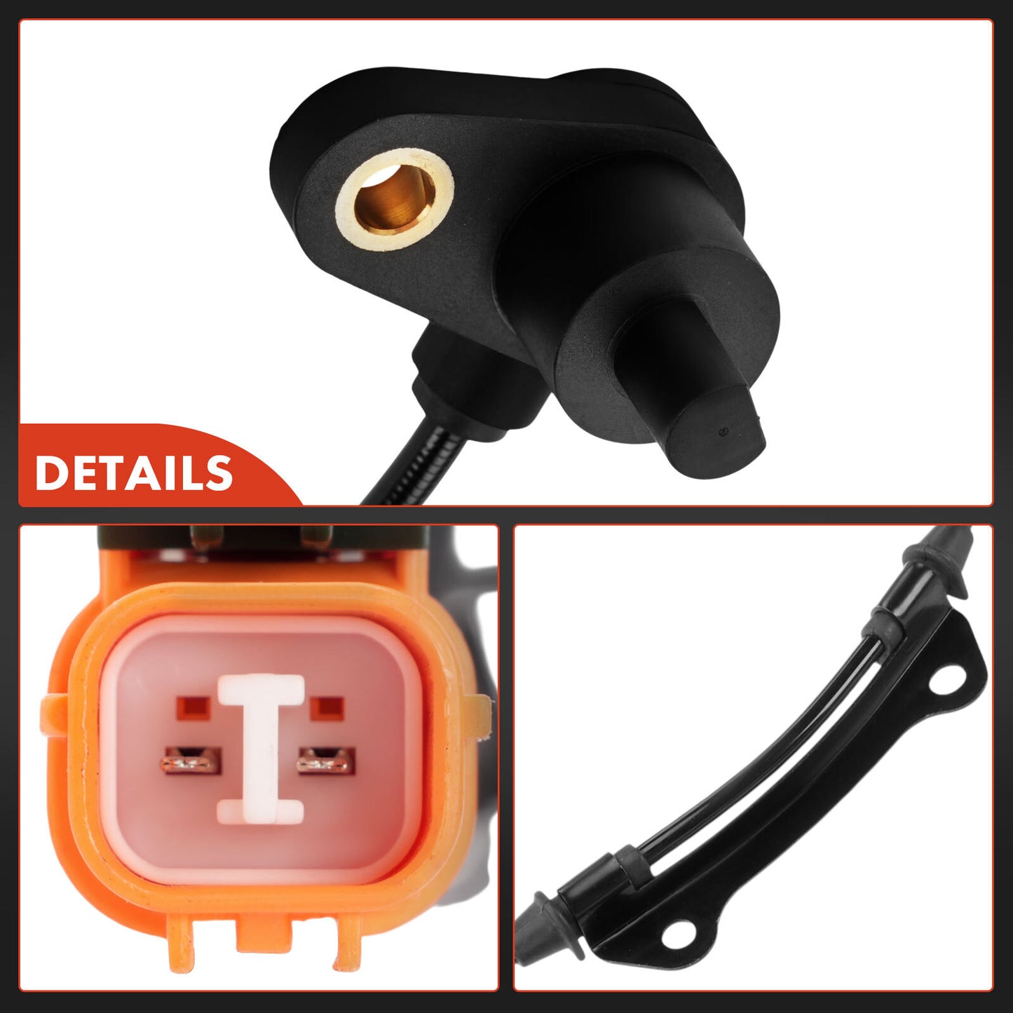 Rear Left Driver ABS Wheel Speed Sensor for Honda Odyssey 1999 2000 2001 V6 3.5L