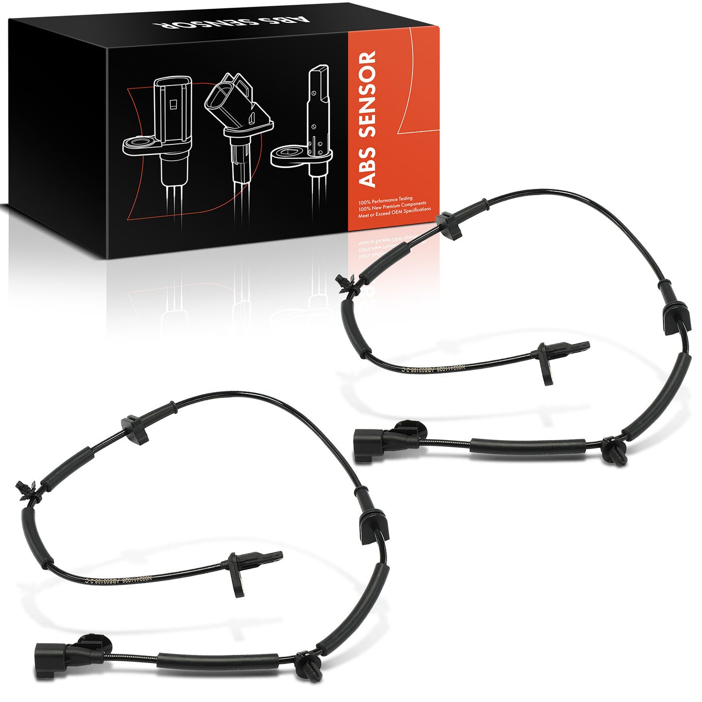 2x Front Driver & Passenger ABS Wheel Speed Sensor for Ford EcoSport 2019-2022