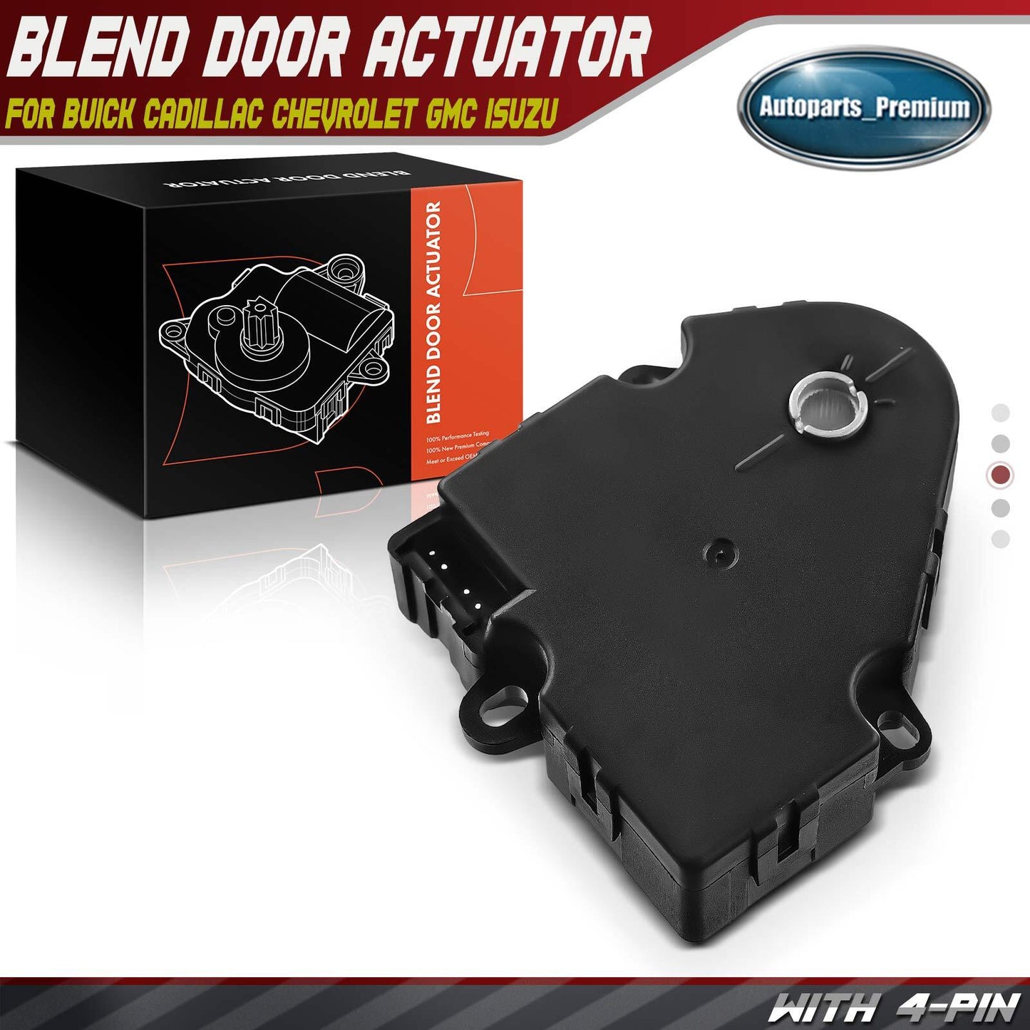 Main AC Heater Blend Air Door Actuator for GMC Sierra Chevy Cadillac Hummer Mode