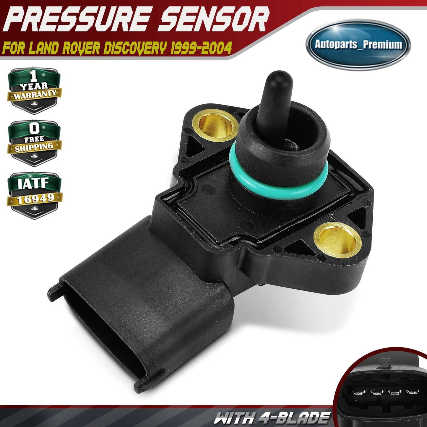 Manifold Pressure (MAP) Sensor for Land Rover Discovery Peugeot Boxer Bus Iveco