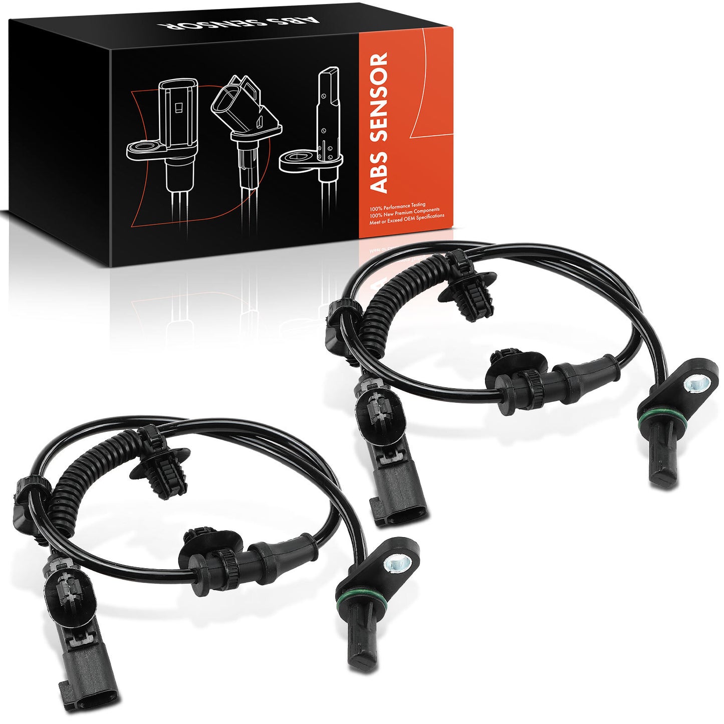 2x Rear Driver & Passenger Side ABS Wheel Speed Sensor for Ford Ranger 2019-2023