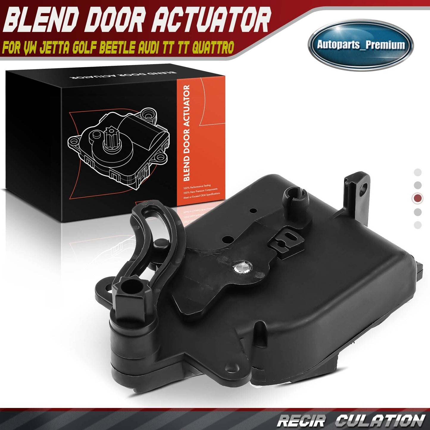 Blend Air Door Actuator for Volkswagen Jetta Golf Beetle Audi TT TT Quattro Main