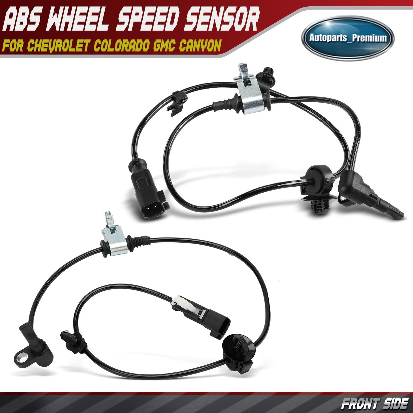 2x Front Left & Right ABS Speed Sensor for Chevy Colorado GMC Canyon 2015-2022