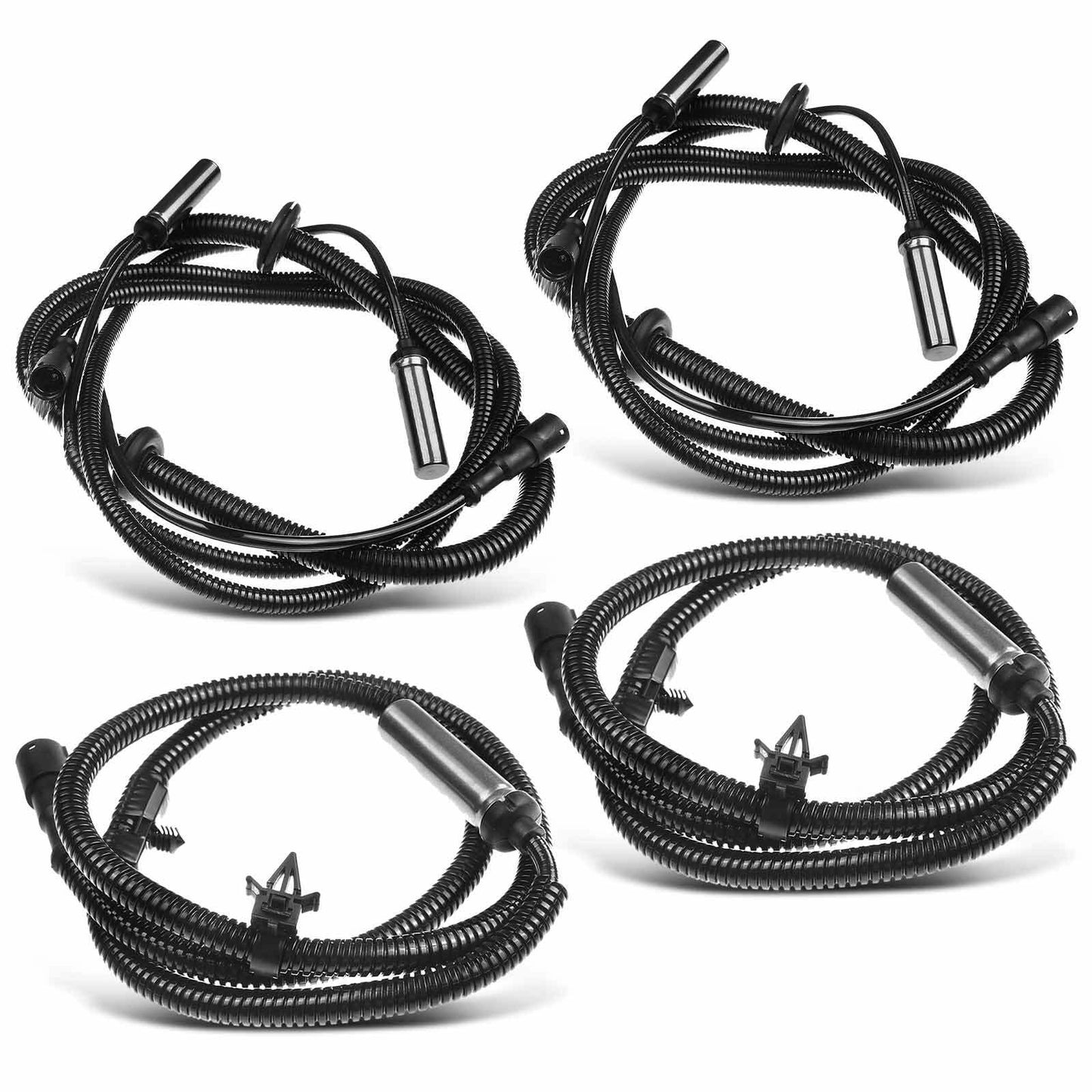 4Pcs Front & Rear ABS Wheel Speed Sensor for Land Rover Discovery Defender 110