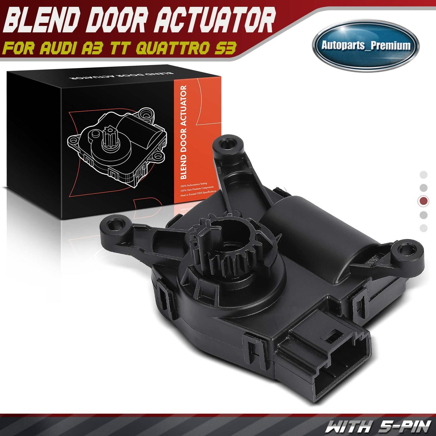 HVAC Heater Blend Door Actuator Defrost for VW Golf Tiguan Atlas Audi A3 Quattro