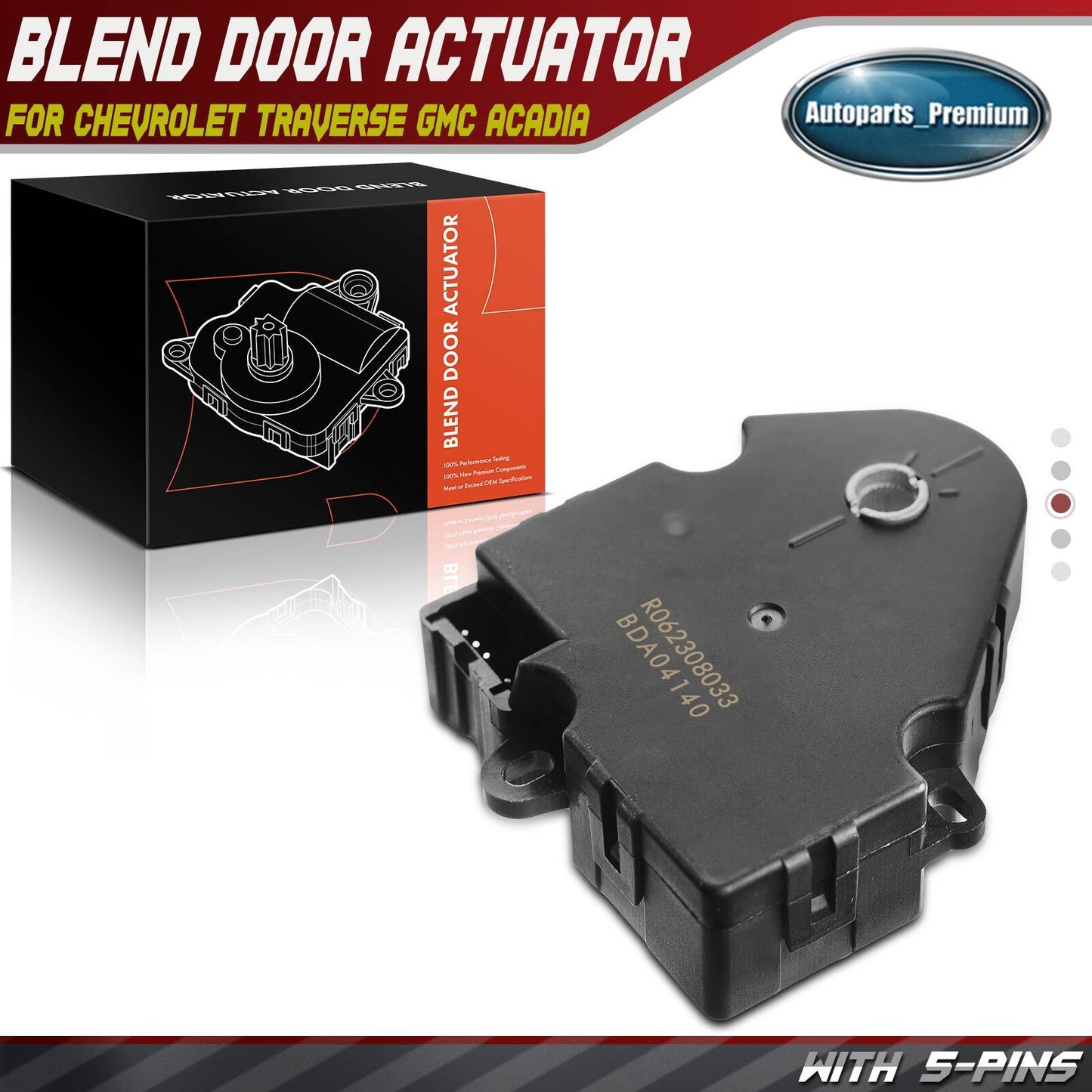 HVAC Heater Blend Door Actuator for Buick Enclave Chevrolet Traverse GMC Acadia