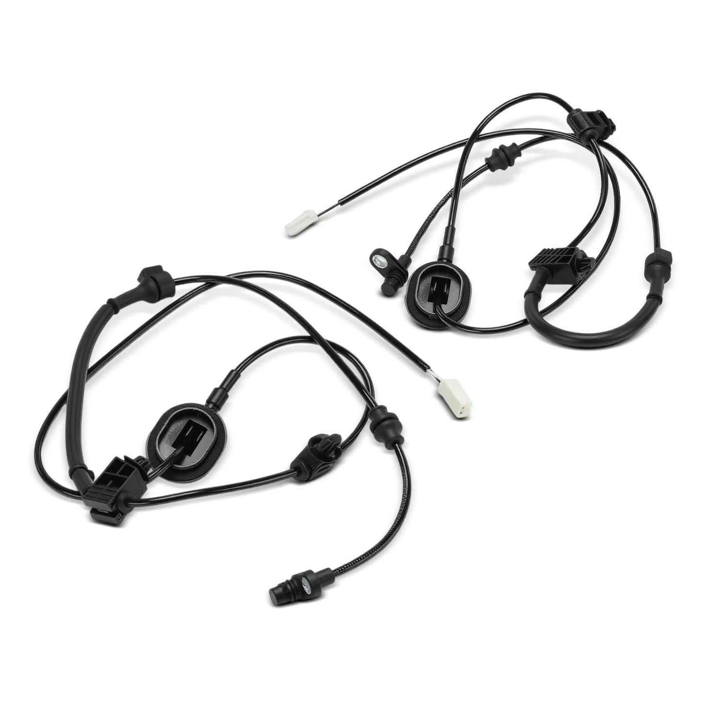 Pair Rear ABS Wheel Speed Sensors with Wiring Harness for Mazda 2 2014 2015-2025