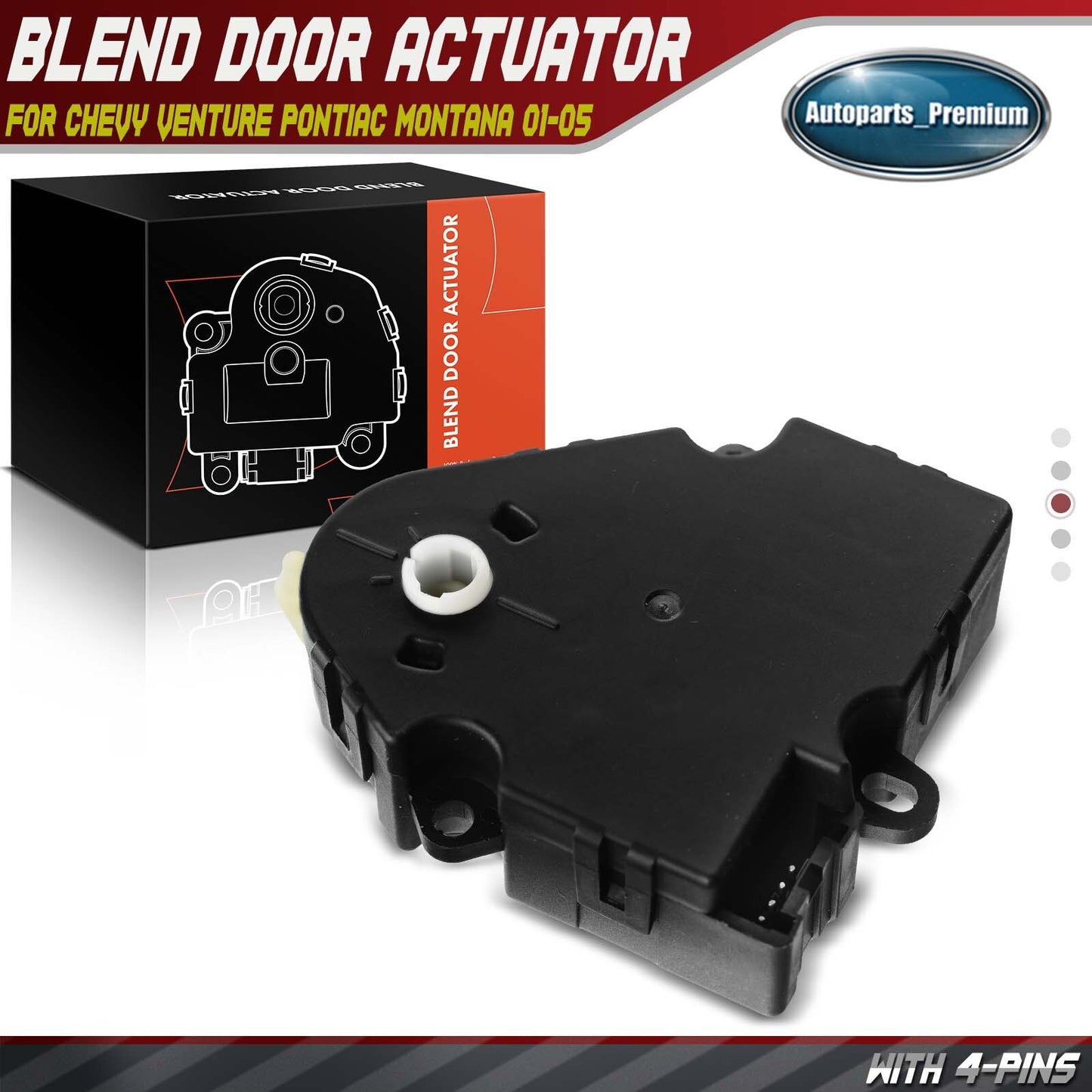 HVAC A/C Heater Air Blend Door Actuator for Chevrolet Venture Oldsmobile Pontiac