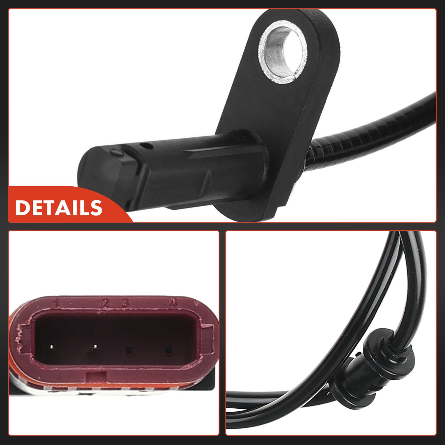 Rear ABS Wheel Speed Sensor for Mercedes-Benz E350 E550 2010-2013 E63 AMG CLS550