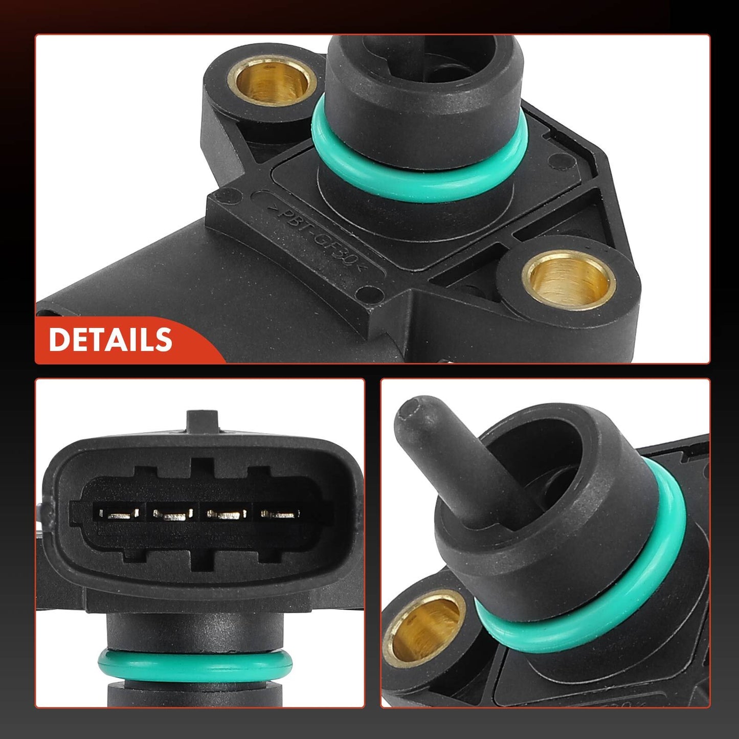 Manifold Pressure (MAP) Sensor with X-Pin for Kia Rio 2011 2012 2013 2014-2023