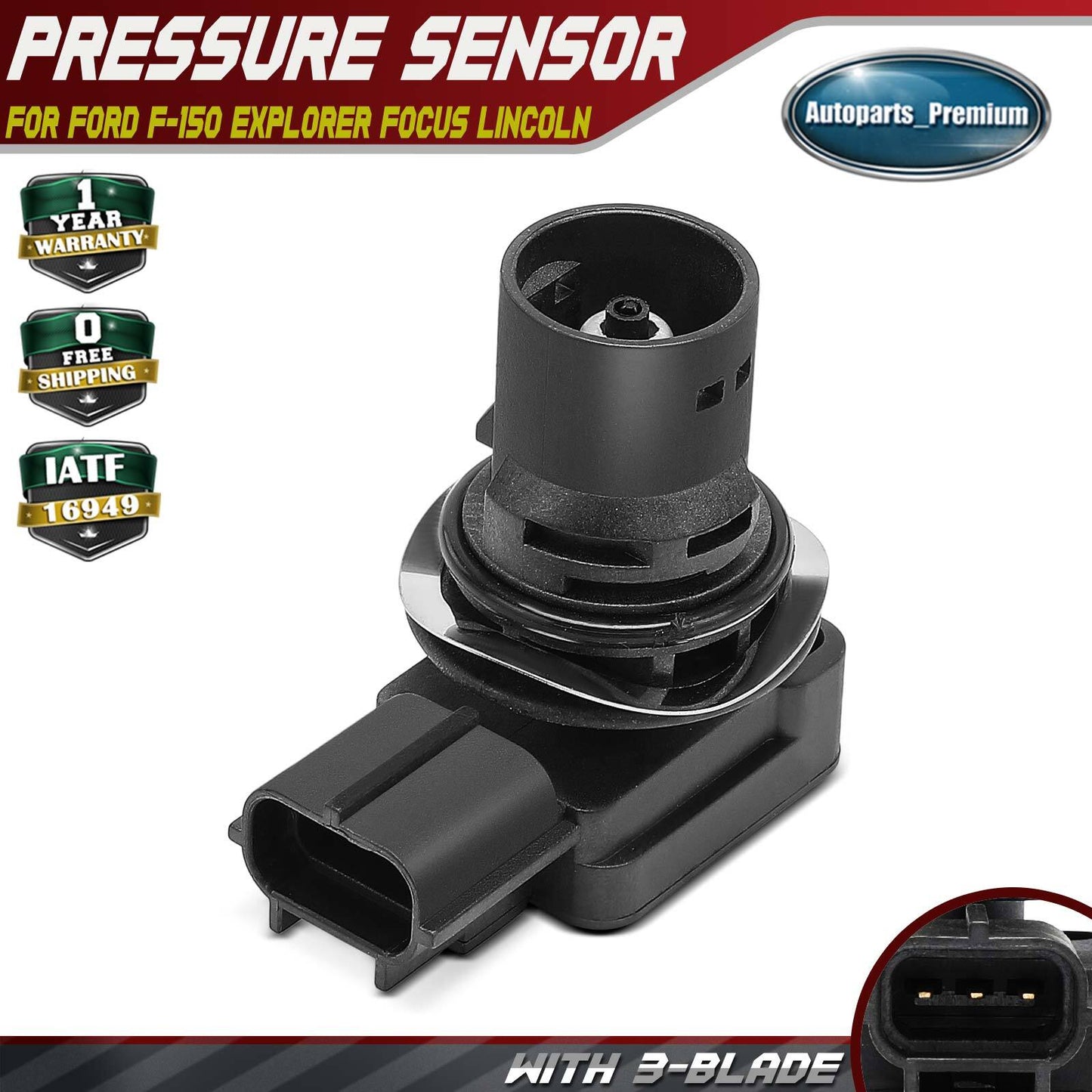 Fuel Tank Pressure Sensor for Ford F-150 1997-2004 F-250 Explorer Focus Lincoln