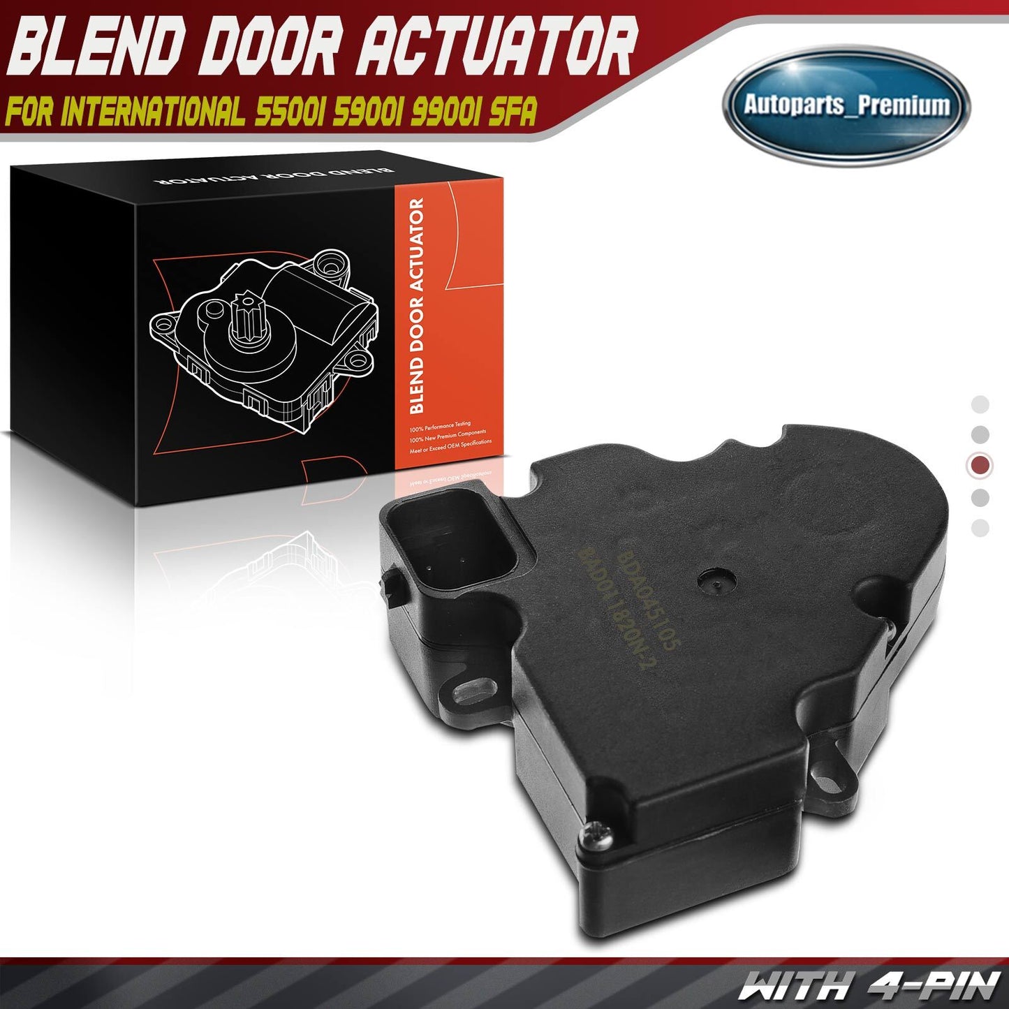 HVAC Heater Blend Air Door Actuator for International 5500i 9200i SBA 2001-2008