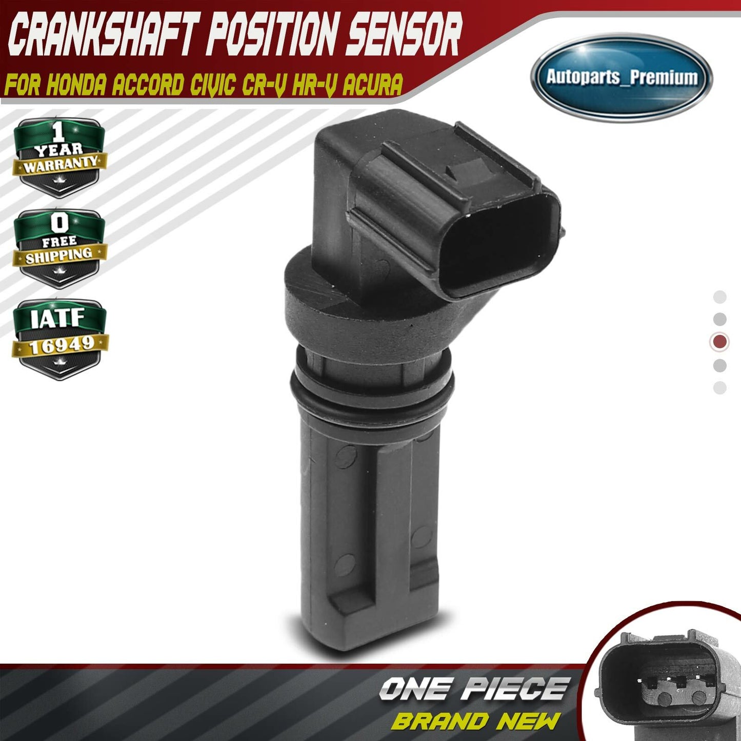 Engine Crankshaft Position Sensor for Honda CR-V 15-19 Civic 12-15 Accord 13-17